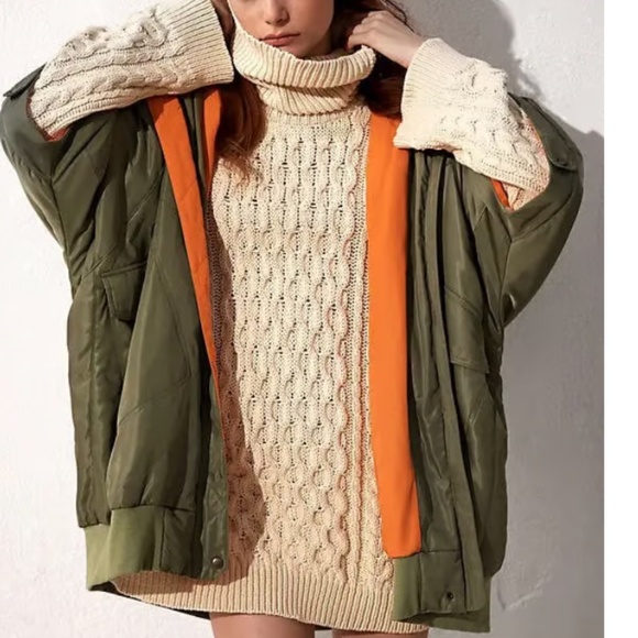 Anthropology Pilcro Cable Knit Turtleneck Sweater NWT Size Small - Picture 4 of 10